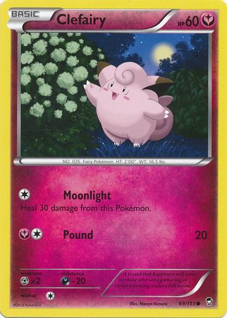Amazon.com: Pokemon - Clefairy (69/111) - XY Furious Fists